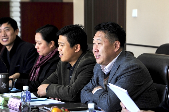 农垦齐齐哈尔分局局长杜增杰,副局长唐立华,工会主席齐永祥,组织部长